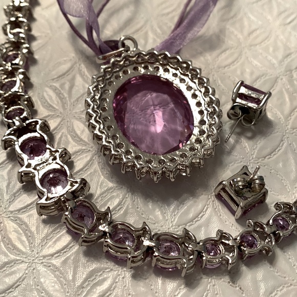 🌹Princess purple jewellery set - Picture 9 of 10